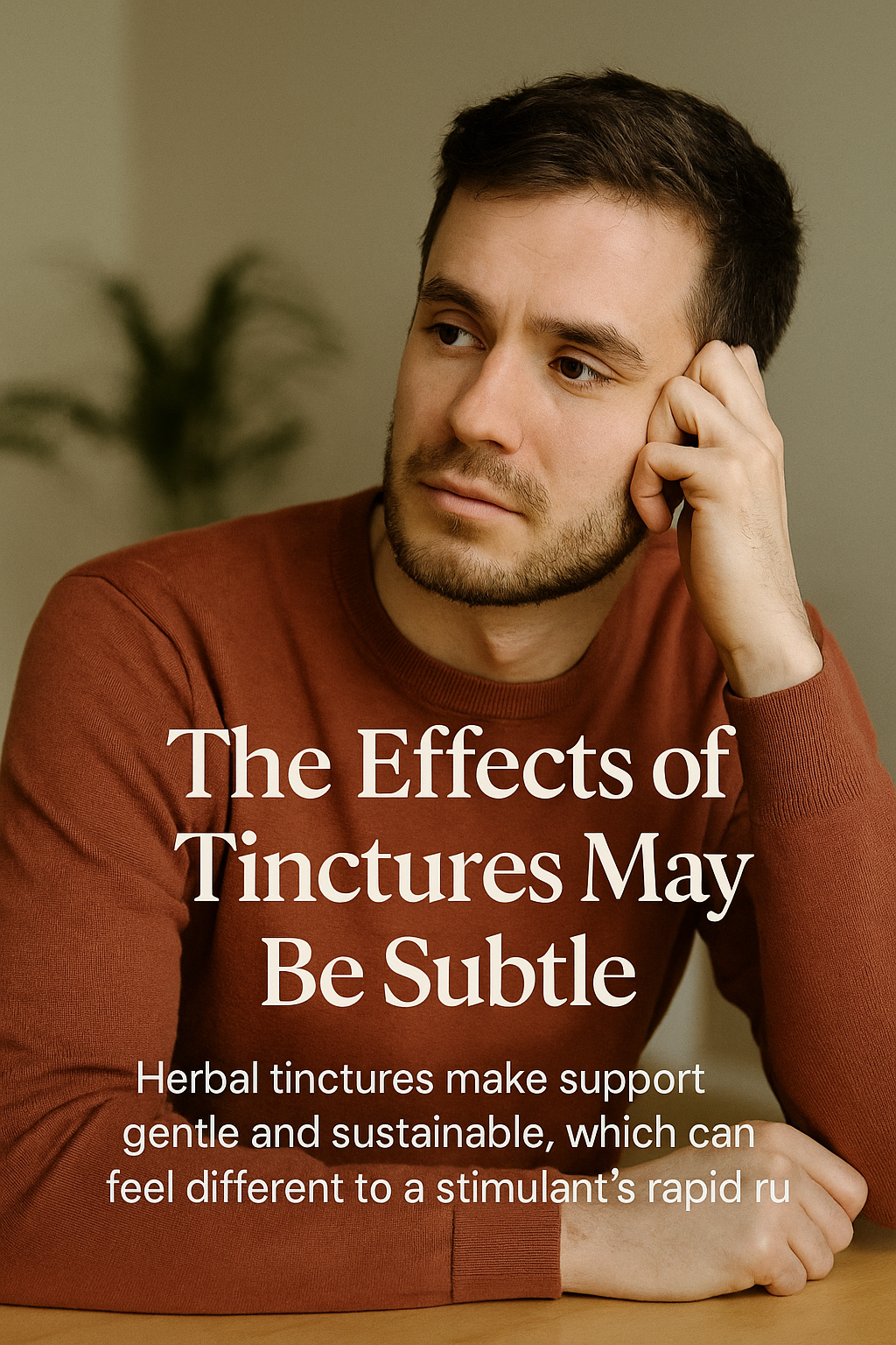 Why Herbal Tinctures Feel Subtle (And Why That Matters)